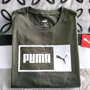 Puma White Logo T-Shirt